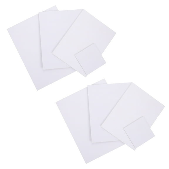 WHAMVOX 8 Pcs Blank Canvas Oil Painting Canvas Painting Panels Student 30X24cm White