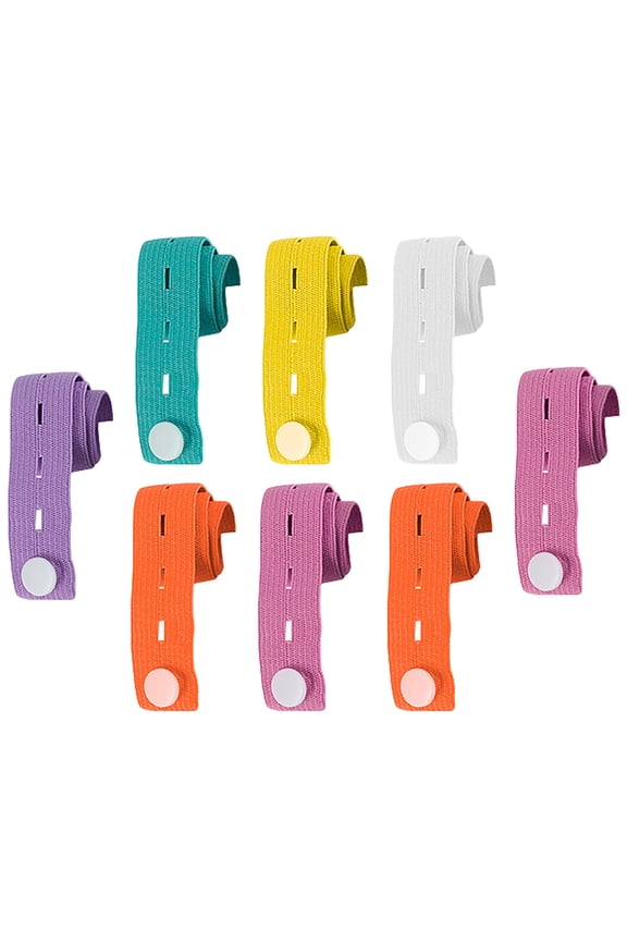 Travel Clothes Organizing Belts Assorted Color Adjustable Nylon 8Pcs
