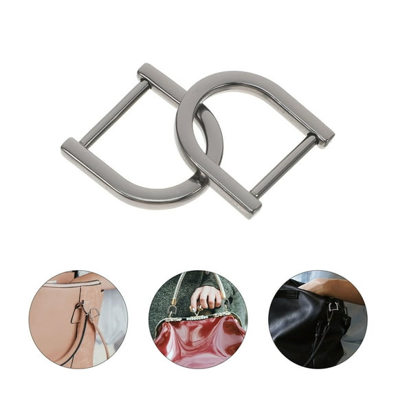 WHAMVOX  8 Pcs D Rings Heavy Duty Keychain Clasp Remove The Screw