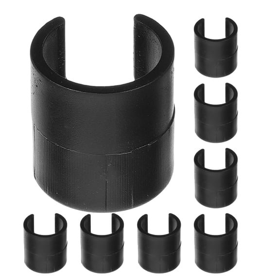WHAMVOX Garden Flag Buckle Clips Outdoor Banner Stoppers Black Clamp Set