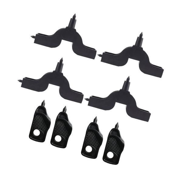 WHAMVOX 8 Pcs Gardening Water Punch Drip Watering Hose Dripper Can Black