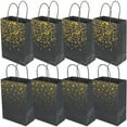 thumbnail image 1 of WHAMVOX  8 Pcs Gift Bags for Shop Birthday Party Favor Loot Large Black, 1 of 8