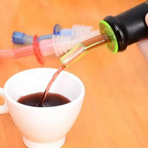 WHAMVOX 8 Pcs Oil Spout Bottle Stopper Plastic Plugs Liquor Pour