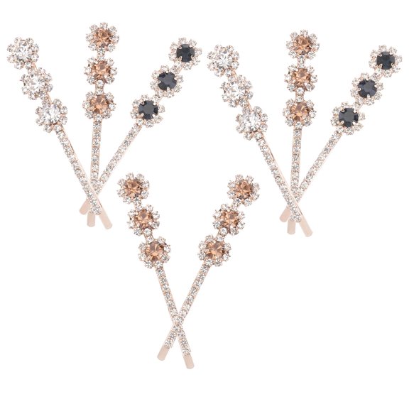 WHAMVOX  8 Pcs Pearl Hairpin Drill Clip Bobby Accessories for Women Miss Women's