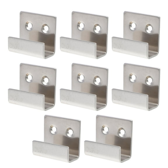 ROMANSENTIAL Heavy Duty Picture Hanging Hooks Silver 8pcs Stainless Steel