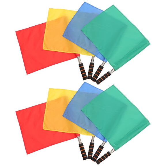 WHAMVOX 8 Pcs Race Traffic Control Flag Travel 45.00X35.00X3.00CM