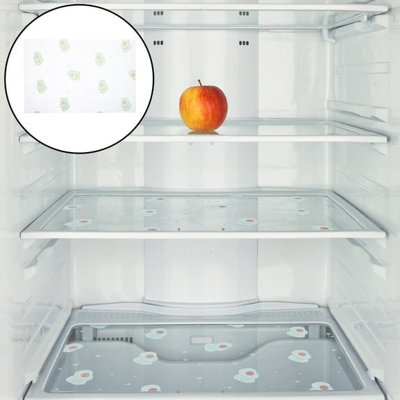 WHAMVOX 8 Pcs Refrigerator Liners Washable Mats Covers Pads Avocado Fridge Mats Drawer Table Placemats For Top Freezer Glass Shelf Wire Shelving Cupboards Cabinet Drawers