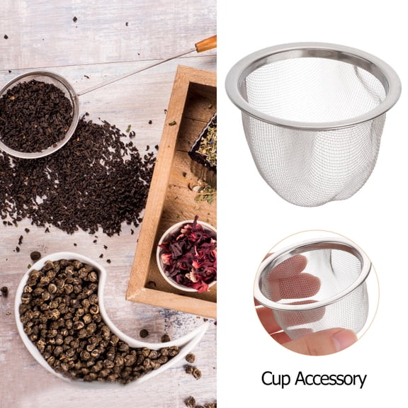 WHAMVOX 8-Piece Stainless Steel Tea Infuser Basket Set for Travel Teapot Filter Strainer