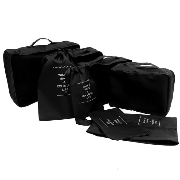 WHAMVOX 8 Pcs Waterproof Travel Storage Bag Eight-piece Clothing Organization Set