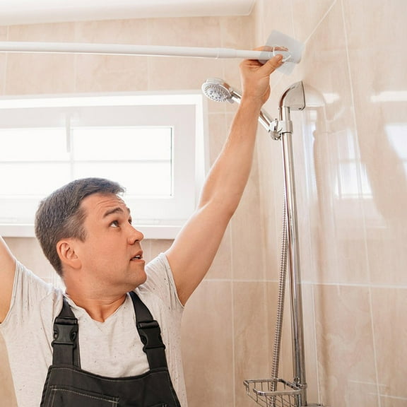 WHAMVOX  8 Pcs Window Curtain Hardware Accessories Shower Rod Bracket