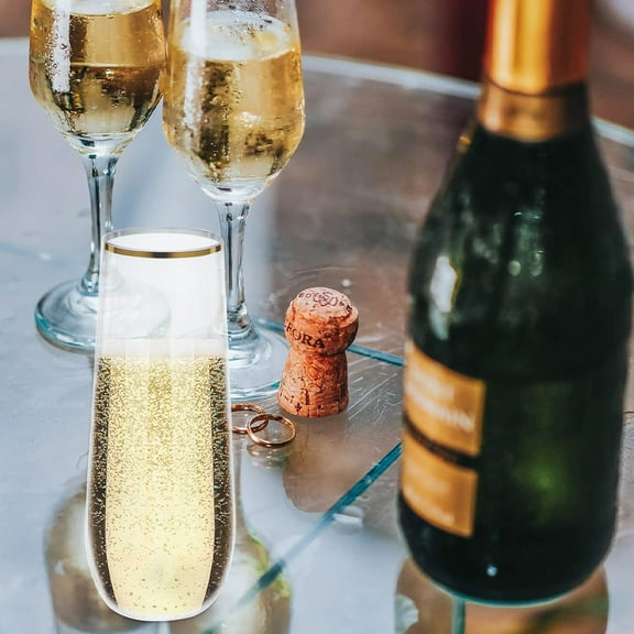 WHAMVOX  8 Pcs Wine Glass Unbreakable Party Cups Glasses Cocktail Goblet