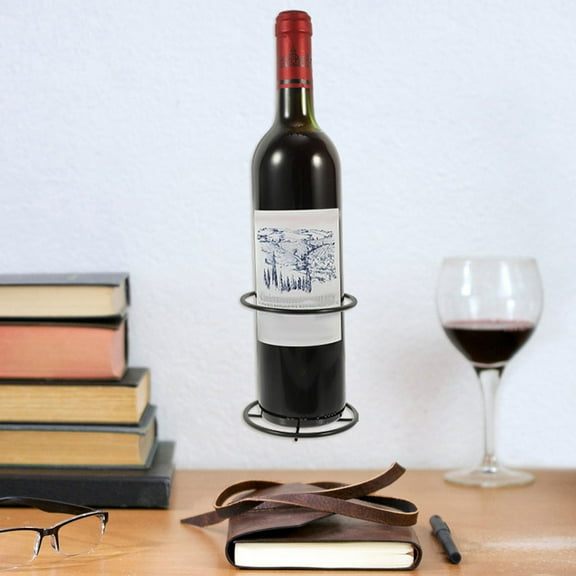 WHAMVOX 8 Pcs Wine Holder Wall Mounted Display Rack Tall Stackable Black