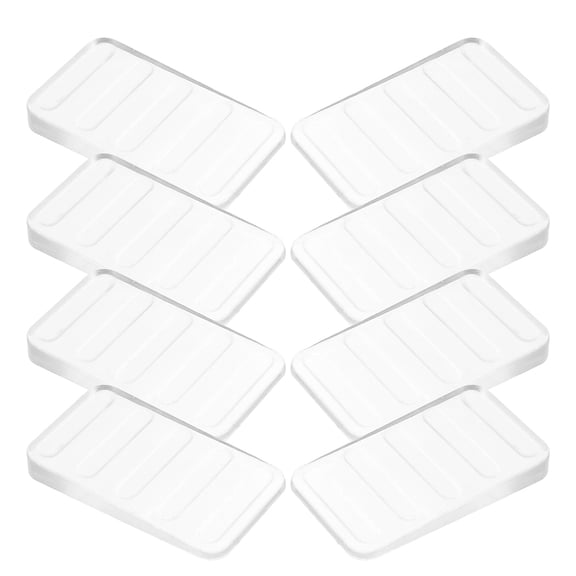 WHAMVOX 8 pcs Clear Leveling Shims Furniture Leveling Shims Wedge Plastic Leveler Shims for Table