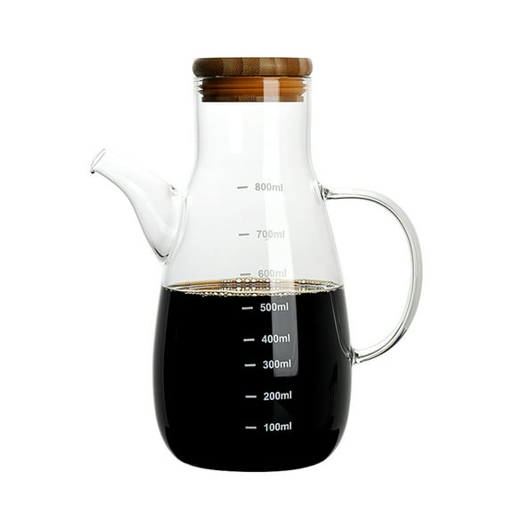 WHAMVOX  800 Ml High Borosilicate Glass Oiler Dispenser Bottle Kitchen Jar Leak