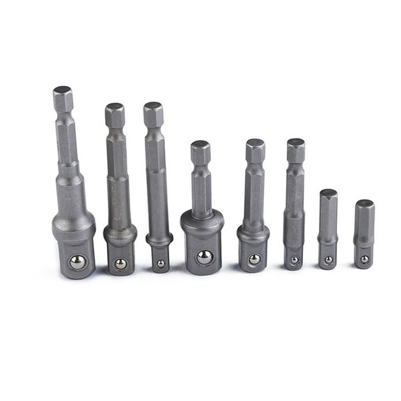 WHAMVOX 8PCS Socket Adapter Set 1/4" 3/8" 1/2" Square Impact Socket Extension Connector Power Drill Bit Adapter