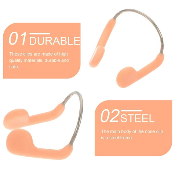WHAMVOX 8Pack Comfortable Nose Covers for Diving in Assorted Color Waterproof