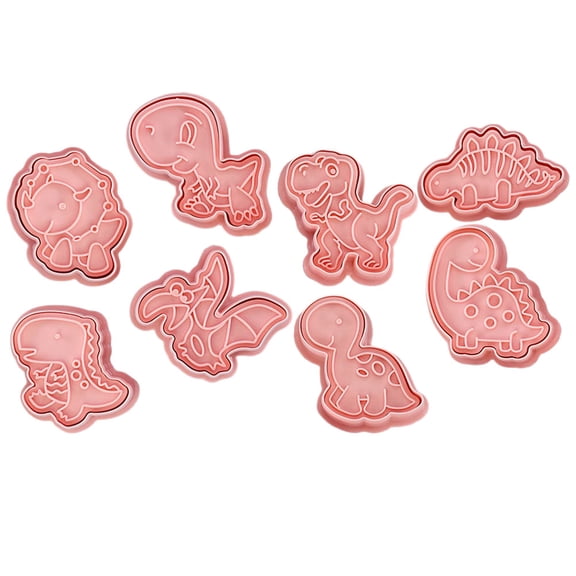 WHAMVOX 8Pcs Cartoon Animal Baking Tool Cookie Cutter Mold with Safe Material for Family and Friends