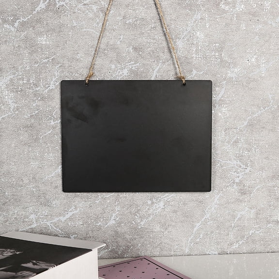 WHAMVOX 8Pcs Small Chalkboard Message Board Double Sided Hanging Design for Commercial Use