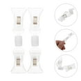thumbnail image 1 of WHAMVOX 8pcs Clear Sign Clips Holders Clip on Sign Holder for Retail Store Double Sided Merchandise Sign Clips for Display Price Tags, 1 of 8