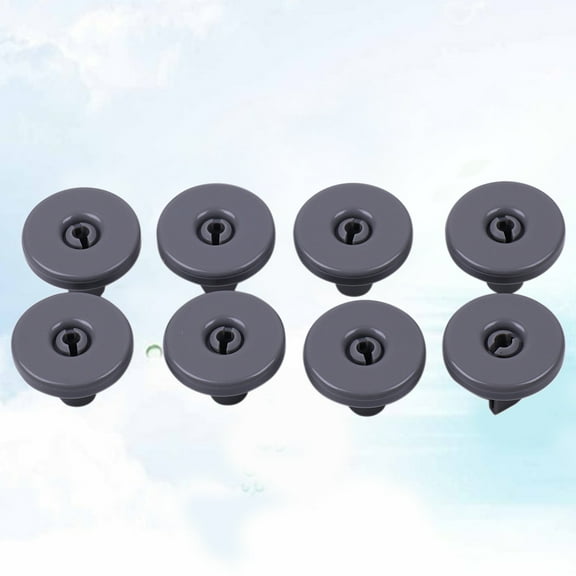 WHAMVOX 8pcs Grey Plastic Dishwasher Lower Basket Wheel Roller Part Accessory Repairing Kit Universal Dishwasher Accessories Wheel