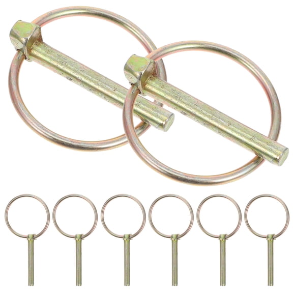 WHAMVOX 8pcs Heavy Duty Lynch Pin Assortment Kit for Farm Trailers Trucks Mowers