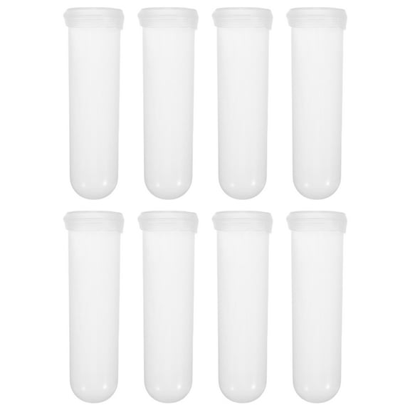 WHAMVOX 8pcs Plant Decorative Test Tube Vase Water Vial For Flowers Plastic Flower Stem Tube Holder Easy To Use For Flower Arrangements