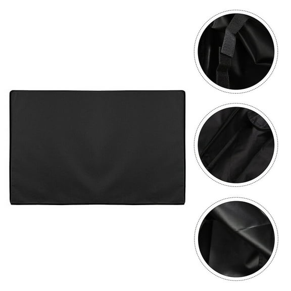 WHAMVOX 94x62cm Black TV Cover 1Pcs with Seamless Design and Waterproof Protection for Outdoor Use