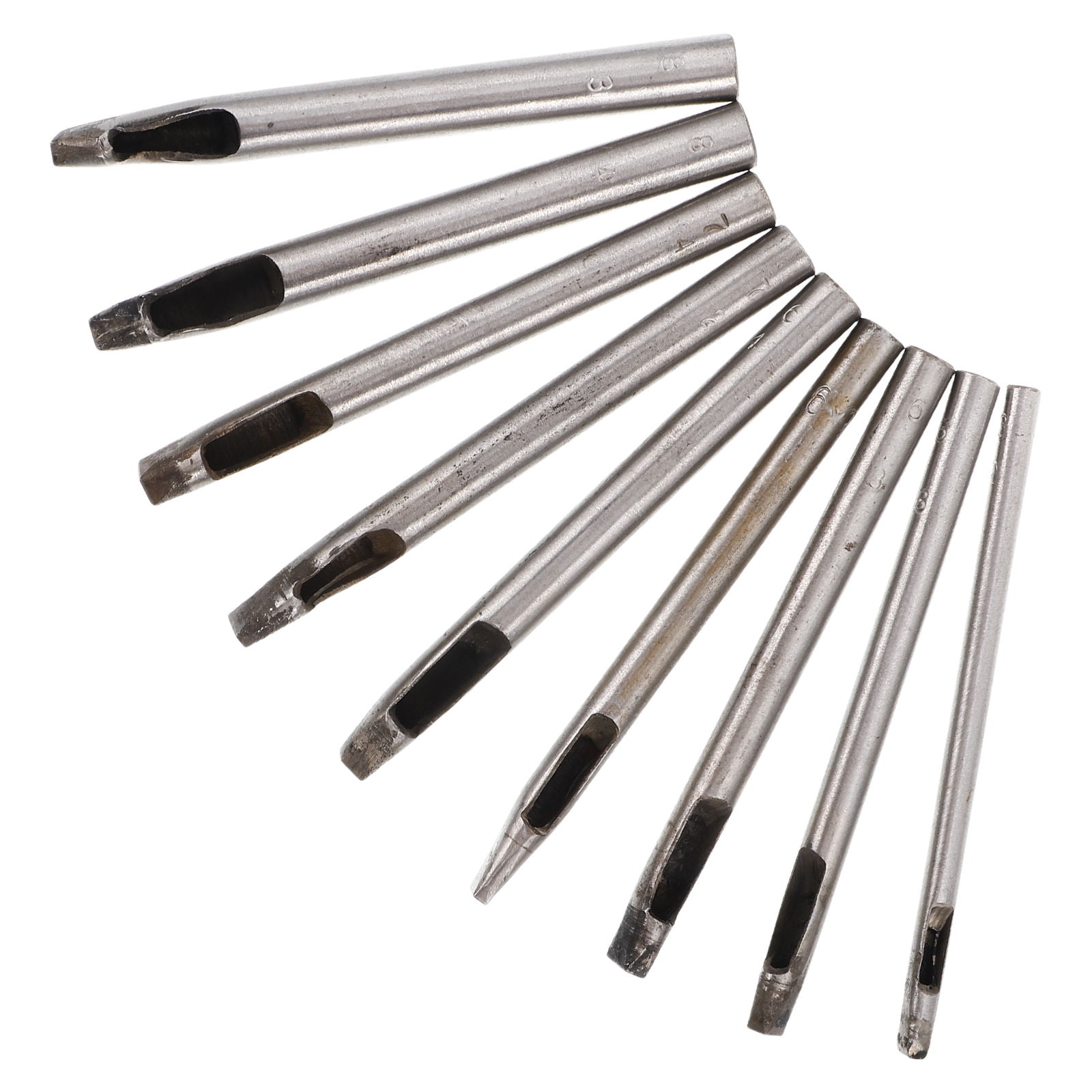 WHAMVOX 9pcs Hole Puncher For Crafts Small Puncher Hand Punching Tool Hole Punch Belt Puncher Craft Puncher Tool Diy Punching Tool