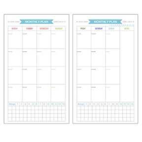 WHAMVOX A5 Size Paper Refills for Notebook Planner with 6 Holes Easy Insertion in Binders Assorted Color 40 Sheets