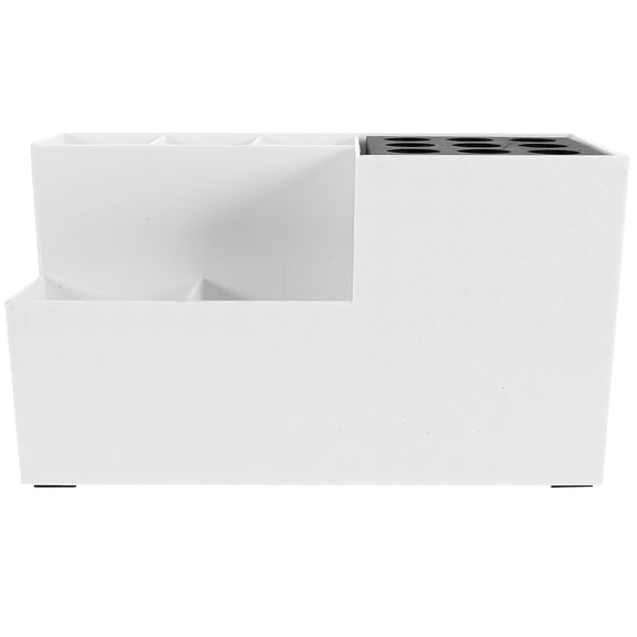 WHAMVOX ABS EVA Hair Tools Organizer with Multiple Compartments for Storage Black