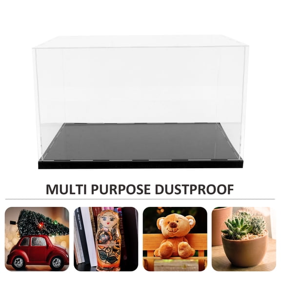 DECORNIJIA Square Display Box Acrylic Transparent 1PC