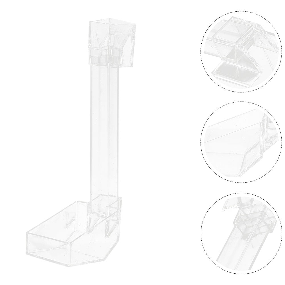 Aquarium Fütterungsrohr Mit Schale - Transparentes Acryl Futterrohr Für Garnelen & Fische