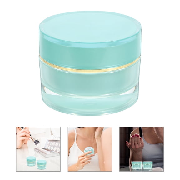WHAMVOX Acrylic Jar for Travel LeakProof Storage Compact Container Suitable for Eye and Face Cream 30g