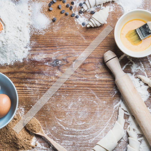 WHAMVOX Acrylic Rolling Pin for Precise Cookie Thickness Measurement and DIY Baking Projects Transparent