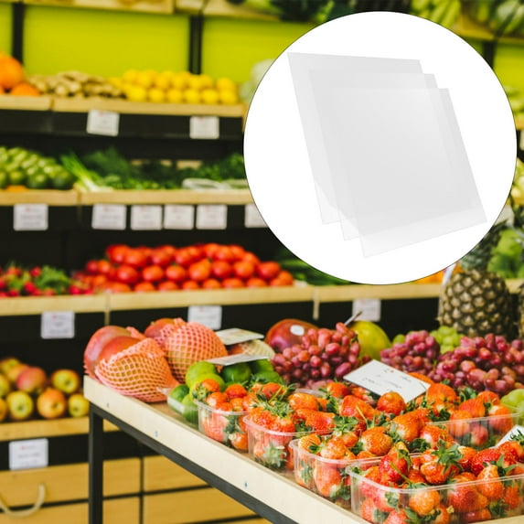 WHAMVOX Acrylic Shelf Dividers for Supermarket Transparent and Sturdy 3 Pieces Organizer Separator