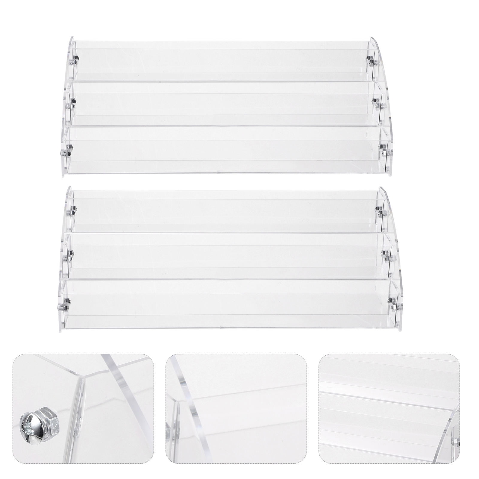 Storage Rack Transparent WHAMVOX Acrylic Transparent Storage Rack for Home with Multiple Layers ...