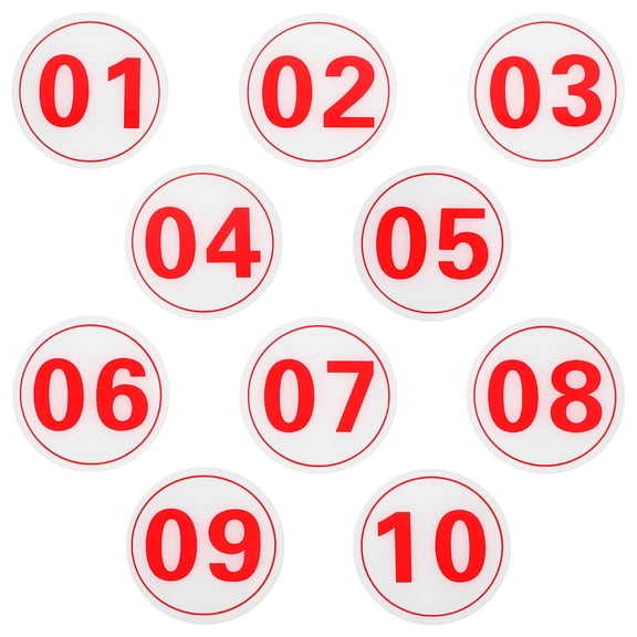 WHAMVOX Adhesive Door Numbers Made from Acrylic for Home Use Assorted Color 0110