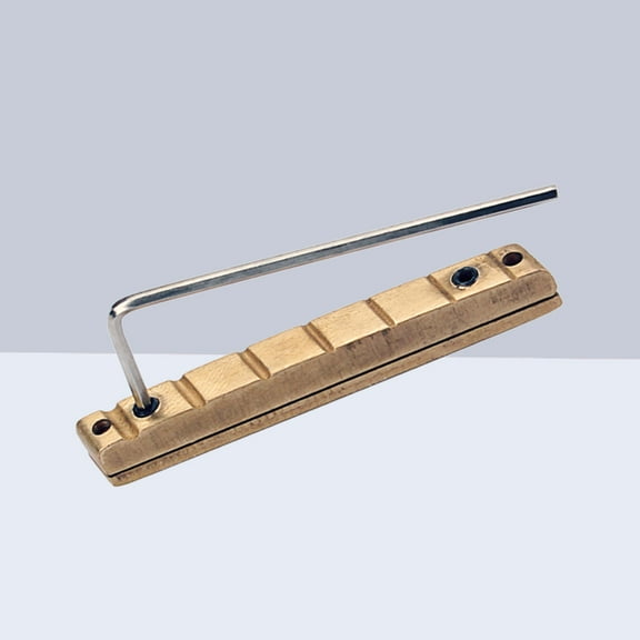 WHAMVOX Adjustable Bell Brass Nut Guitar Brass Bridge Nut Acoustic Guitar Replacement Parts