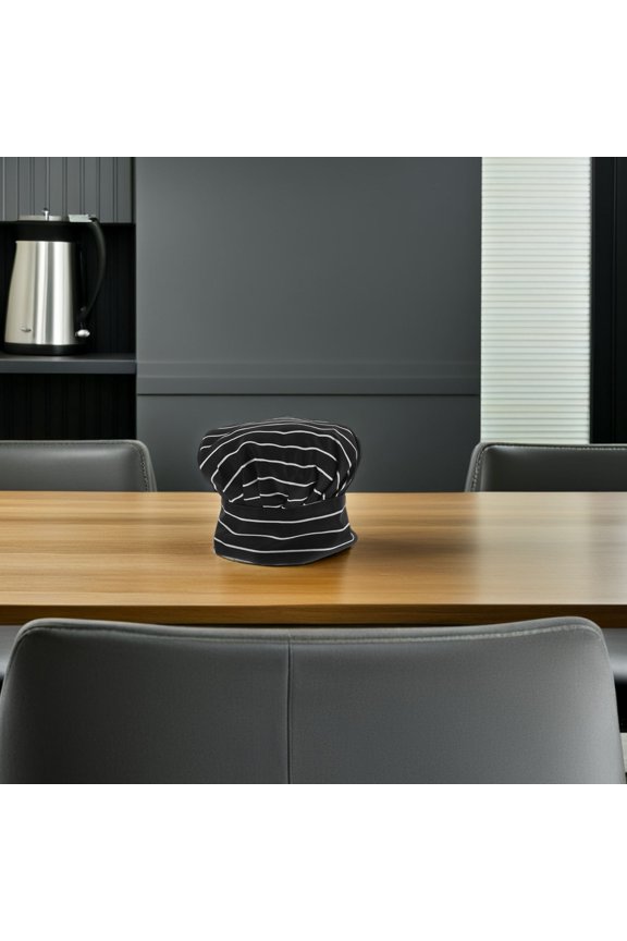 Professional Chef Hat Chefs Hat Cotton Black and White ped 1Pcs For Bakeries Baking