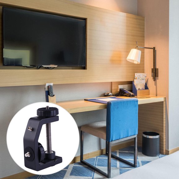 WHAMVOX  Adjustable Clamp Desktop Clip Holder Camera Mount Convenient Accessory