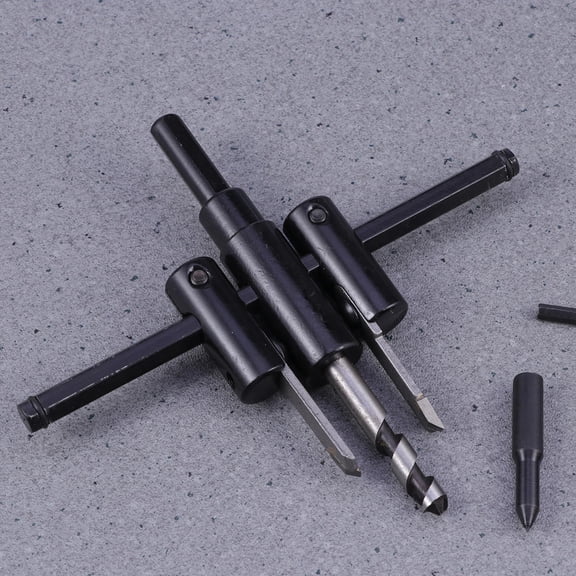 YSNOOWE Adjustable Hole Opener For Drill Hole Opener Steel Black 1 Set Woodworking Tools