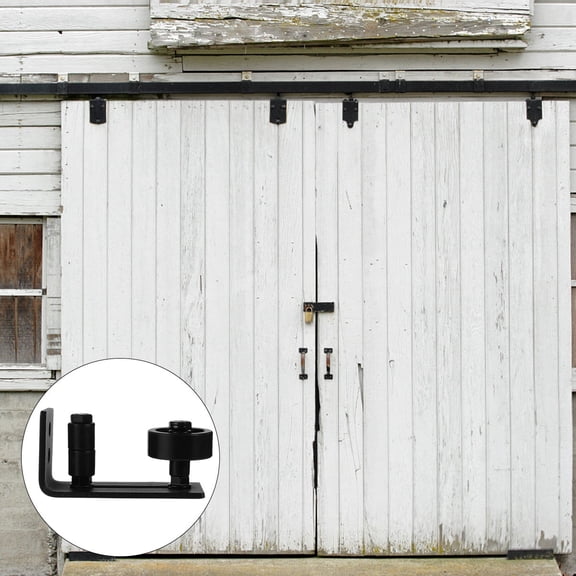 WHAMVOX Adjustable Practical Barn Door Accessories 12X6.2cm Black