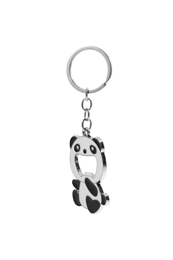 Adorable Panda Keychain Practical Bottle Opener and Key Ring for Decoration Multi Zinc Alloy