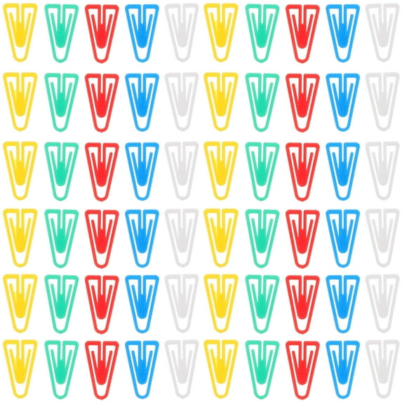 WHAMVOX Adorable Shaped Paper Clips for Organizing Documents and Photos 100pcs Mini Plastic Assorted Color