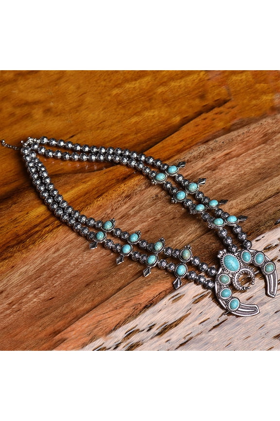 Western Style Alloy Necklace with Pendant, Trendy Jewelry for Women and Men, and Stylish Accessory