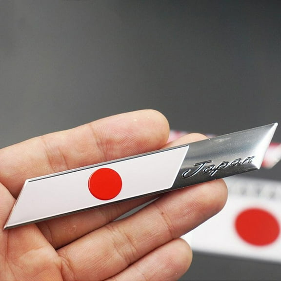 WHAMVOX Aluminium Alloy Japanese National Flag Logo Stickers Badge Sticker Decal Auto Rear Truck Car Styling Stickers Decals