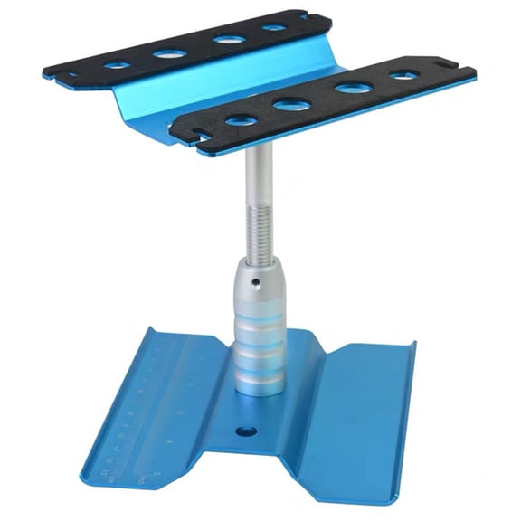 WHAMVOX Aluminium Alloy RC 1/8 1/10 1/16 Model Car Repair Station Assembly Platform Work Stand for Car Toys Repairing (Blue)