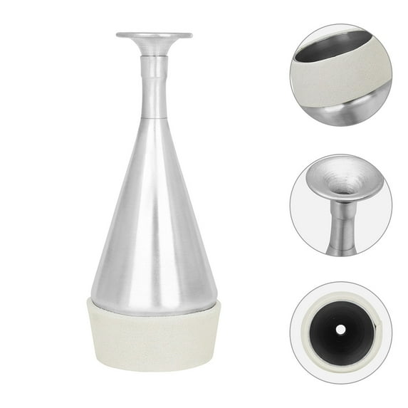 WHAMVOX Aluminum Alloy Trumpet Mute for Quiet Practice Silver Color Fits Trombone and Trumpet