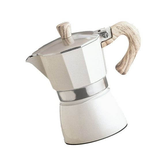 WHAMVOX Aluminum Coffee Maker with Ergonomic Handle for Home Use 300ml