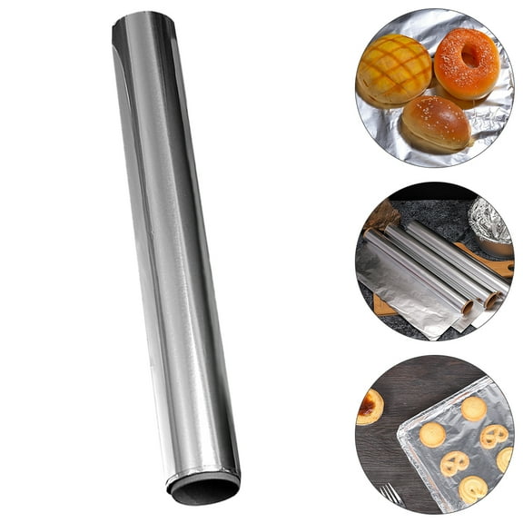 WHAMVOX Aluminum Foil for Kitchen Use Silver Foil Sheets for Restaurants and Delis 30cm X 5m